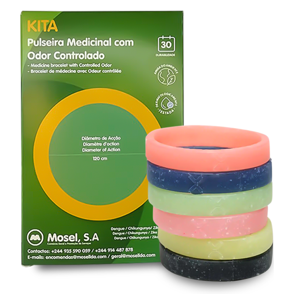 Kita Pulseira de Silicone Medicinal Com Odor Controlado 1 Unidade