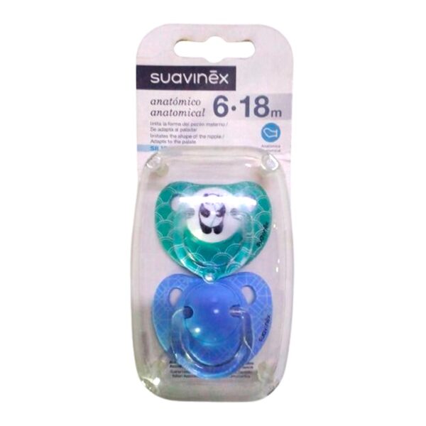 Suavinex Chupeta  Anatómica Panda  6-18 meses 2 Unidades